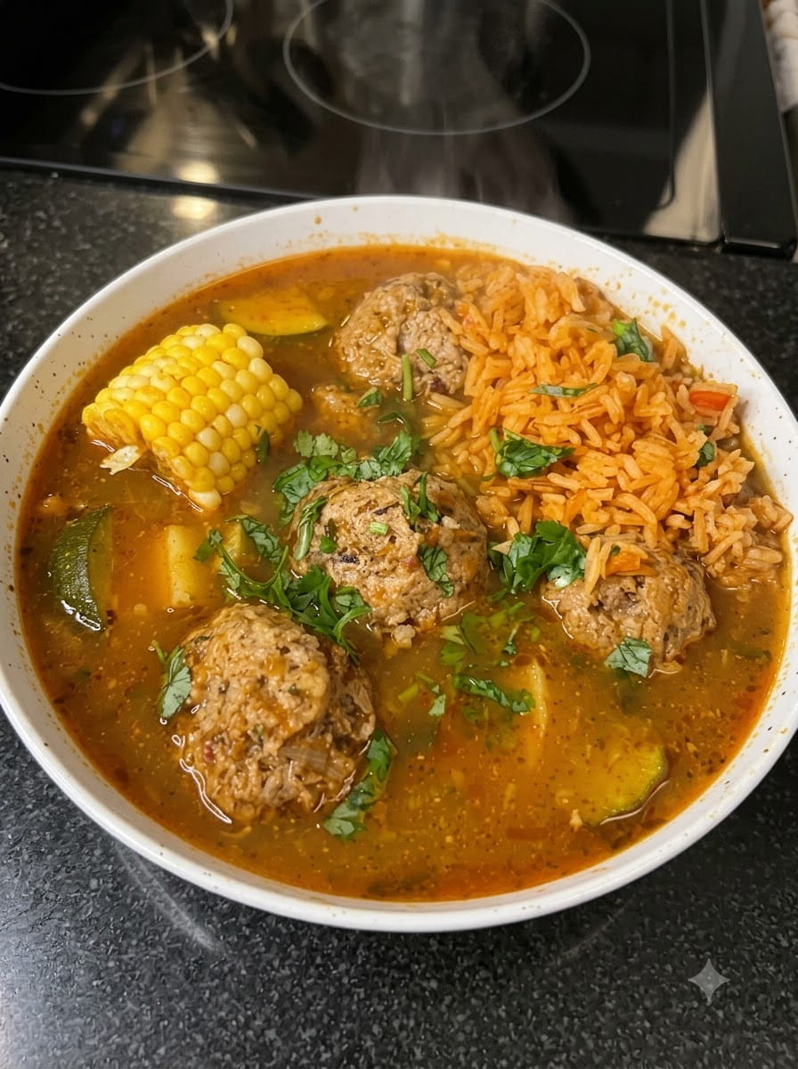 Mexican Albondigas Soup – Meatball &amp; Vegetable Soup