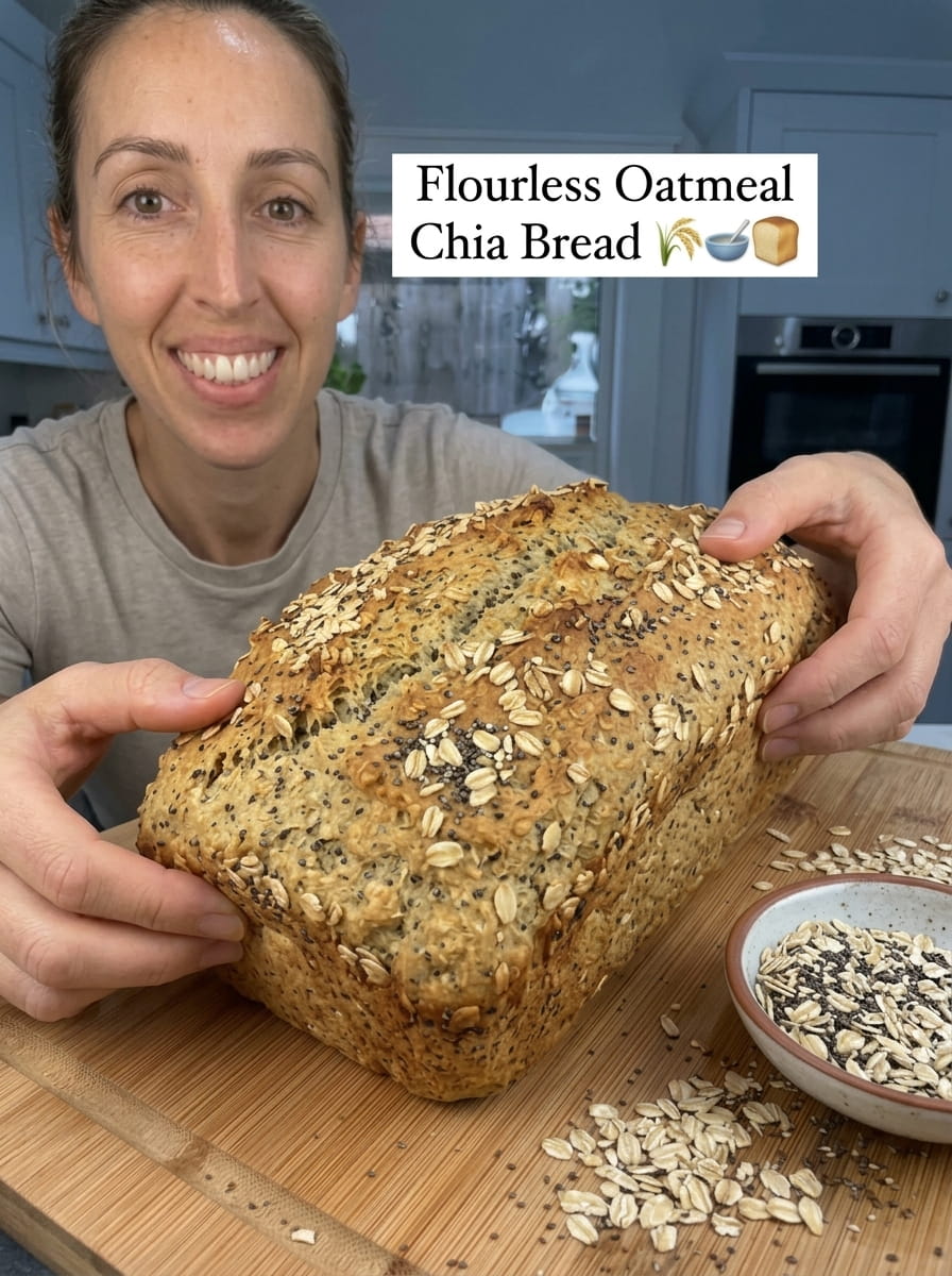 Flourless Oatmeal Chia Bread