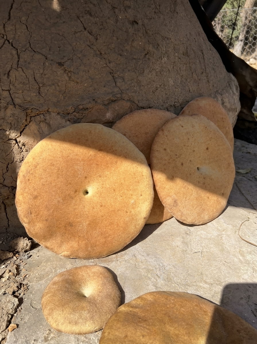 Traditional Moroccan Tafarnout Bread