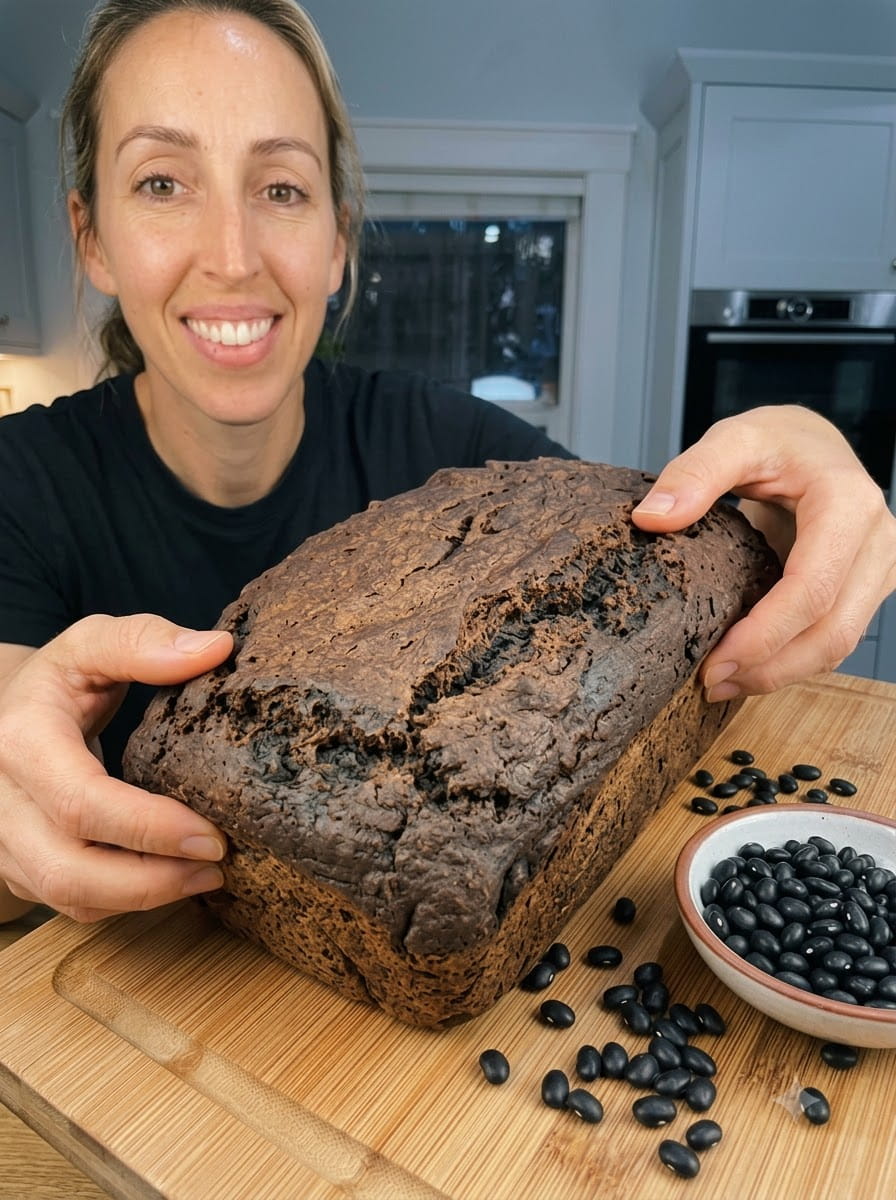 3-Ingredient Black Bean Bread