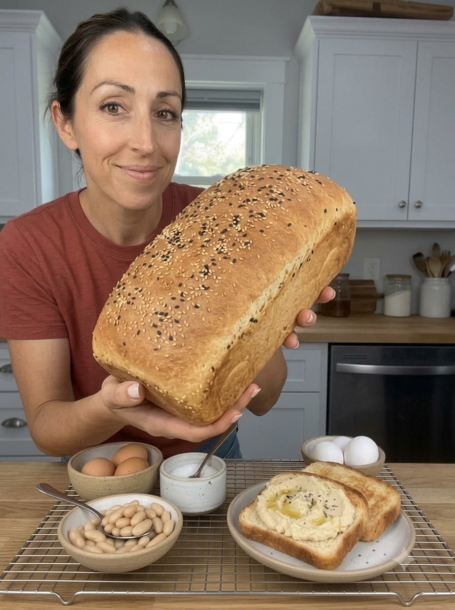 3-Ingredient White Bean Bread