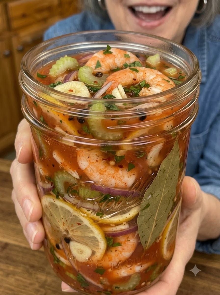 Bloody Mary Pickled Shrimp