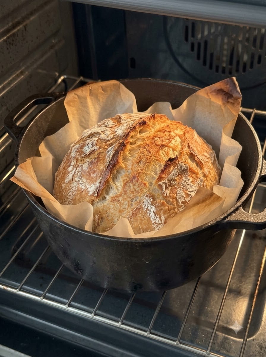 Rustic No-Knead Artisan Italian Bread