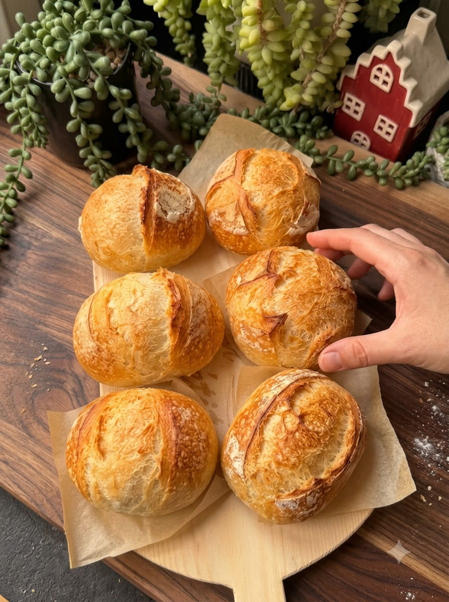 Sourdough Mini Baguettes