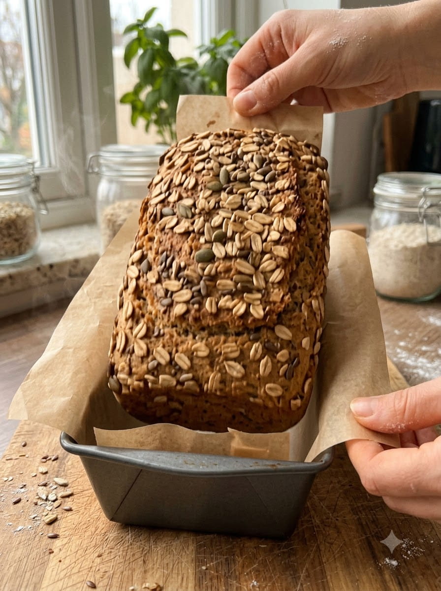 Flour-Free Oat &amp; Chia Bread