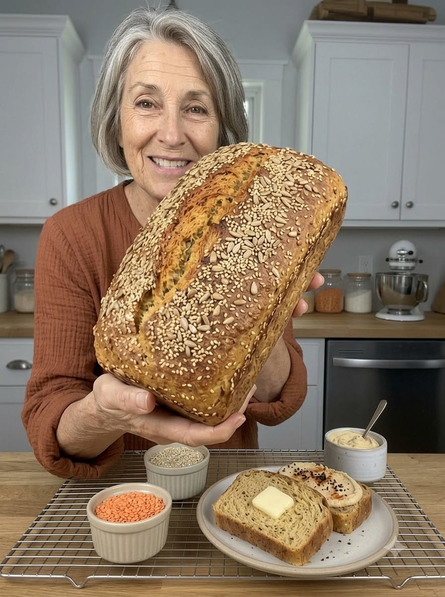 Red Lentil Quinoa Bread