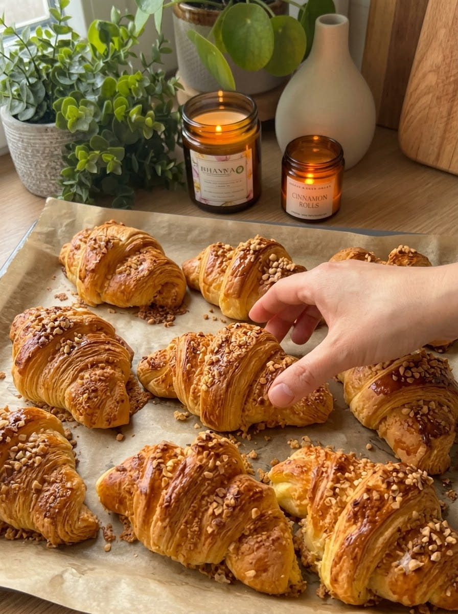 Hazelnut-Nougat Croissants