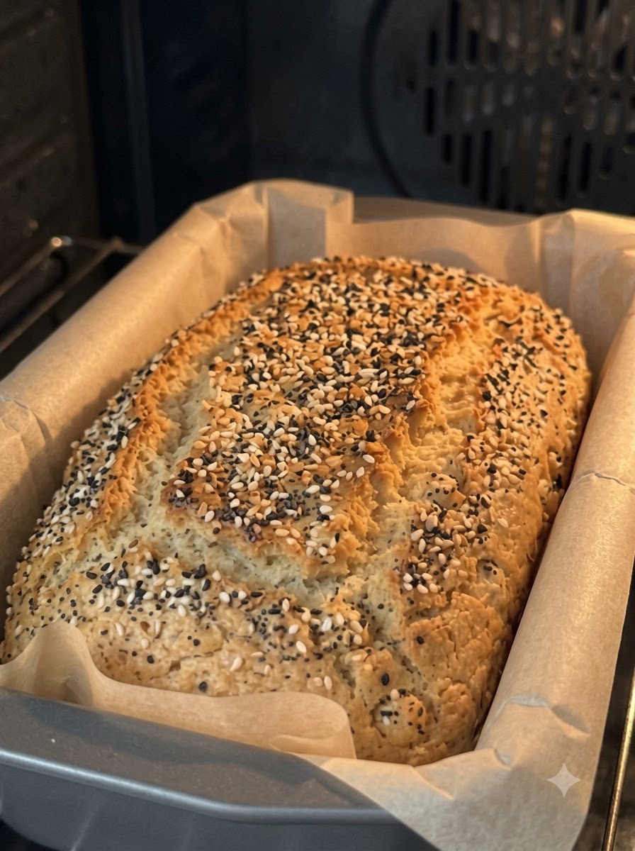 High-Protein Cottage Cheese Everything Bagel Bread