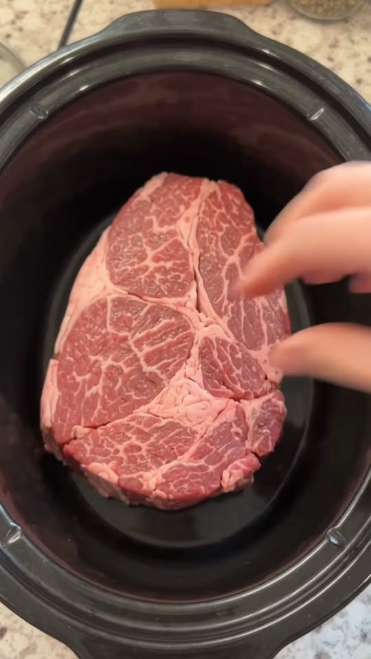 The Ultimate 4-Ingredient Slow Cooker Beef Roast